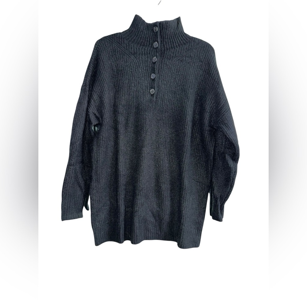 🔥3/$20🔥 GAP Maternity Black Cowl Neck Sweater Size Large